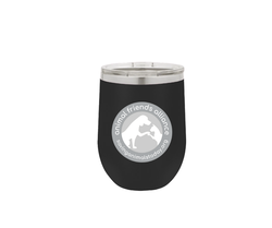 Lidded Stainless Steel Stemless Wine Tumbler