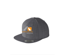 Heather Gray Logo Flat Brim Snap-Back Hat